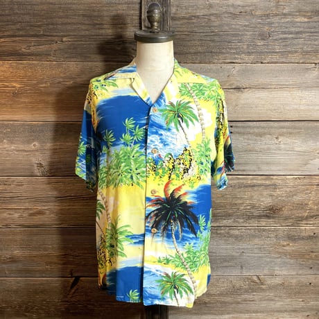 50s Hawaiian Shirt 50年代 ヴィンテージハワイアンシャツ M ヴィンテージハワイアンシャツ | STORES