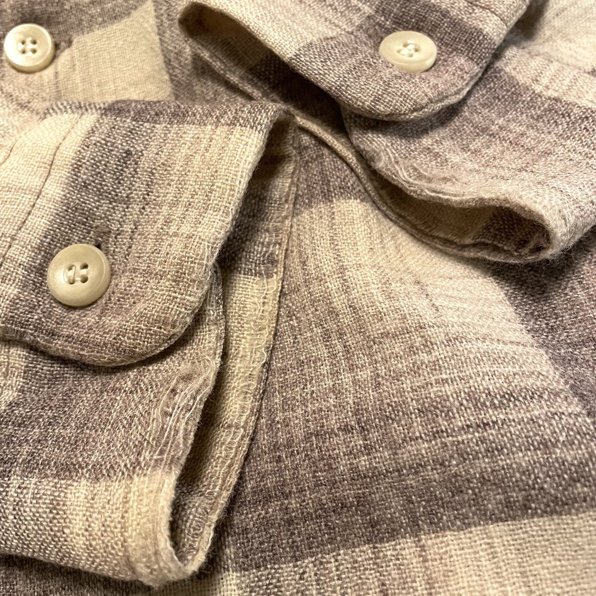 50s Woolrich Vintage Wool Shirt オープンカラーシャツ ウールシ