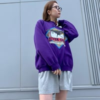 Sun Sportswear　L/S スウェット　USA製　パープル　RIVER GLEN　(S2169)