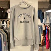 90s　Champion　リバースウィーブ　reverse weave　AIR FORCE HOCKEY　チャンピオン　ミリタリースウェット　(S2140)