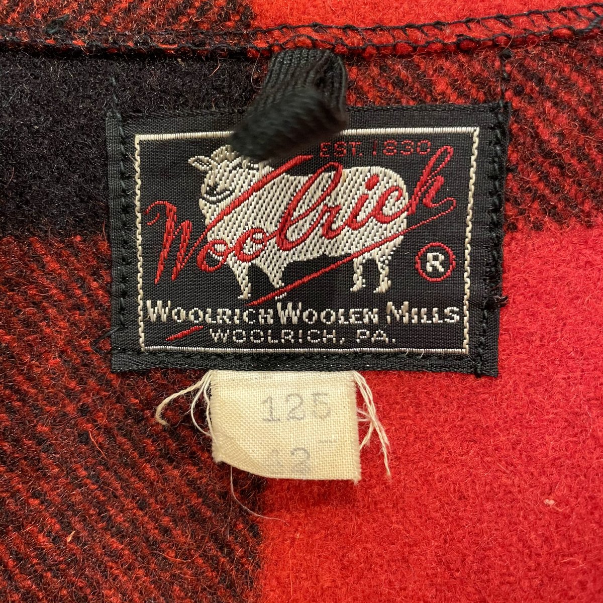 Woolrich 50s ウールハンティングジャケット チェック柄 赤x黒 Woolrich 50s ウールハンティングジャケット チェック柄 赤x黒