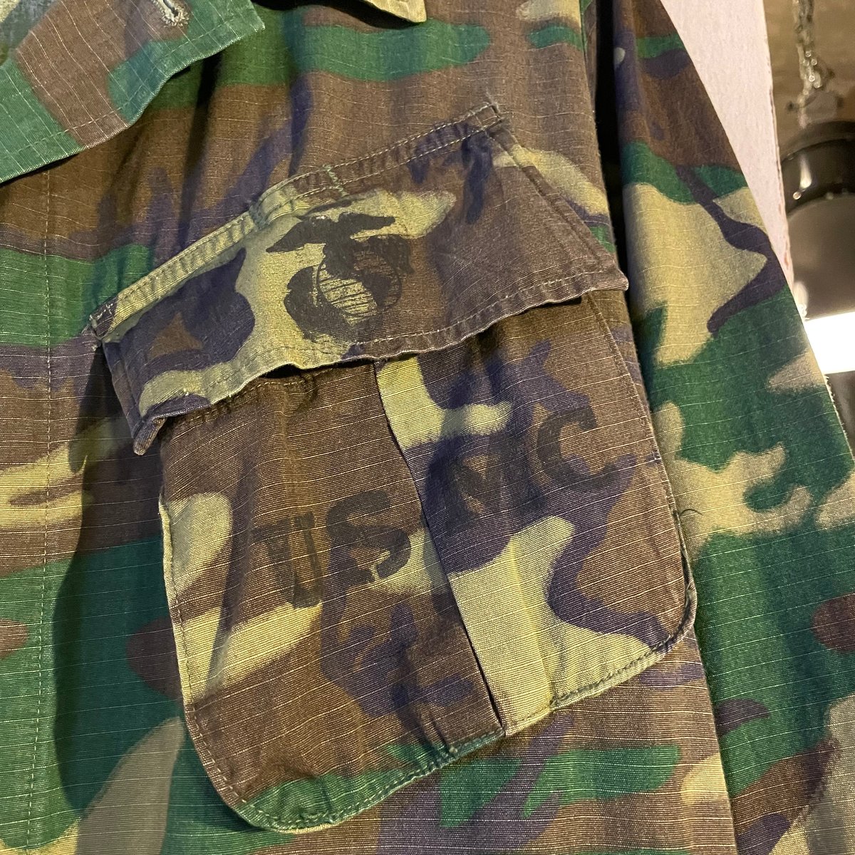 70s USMC Jungle Fatigue Jacket ブラウンリーフ ファティーグジャ