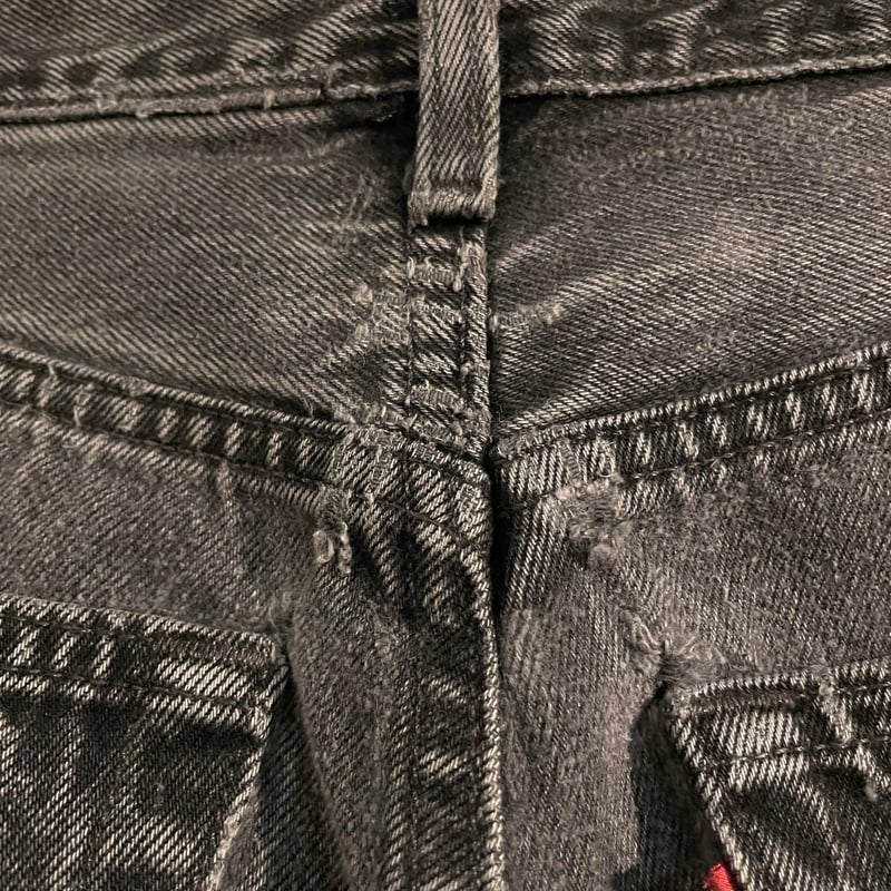 90s Levi's 501 後染め ブラックデニムパンツ 31×34 USA製 1996