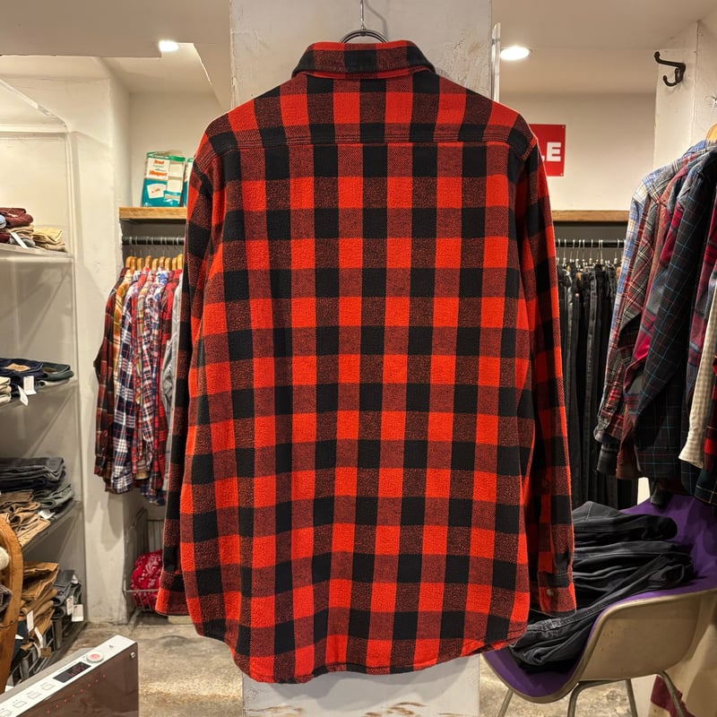 90s carhartt L/S ネルシャツ USA製 Size L カーハート チェック
