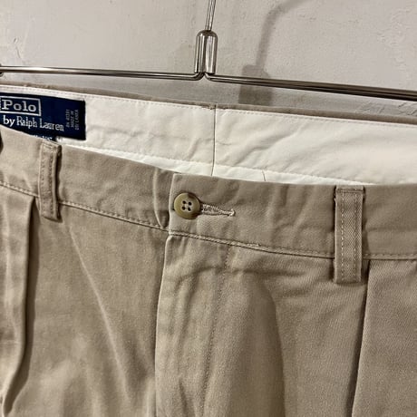 POLO by Ralph Lauren　チノパン　ポロチノ　ラルフローレン　タック入り　ベージュ　ANDREWPANT　(S3550)