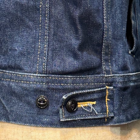 80s　Lee 220-J　デニムジャケット　USA製　Size 34　4つポケ　左綾　ミントコンディション　(S5323)
