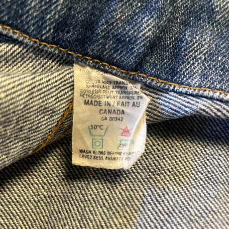 70s~　Levi’s 75505-0217　デニムジャケット　CANADA製　2ポケ　リーバイス　(S3377)