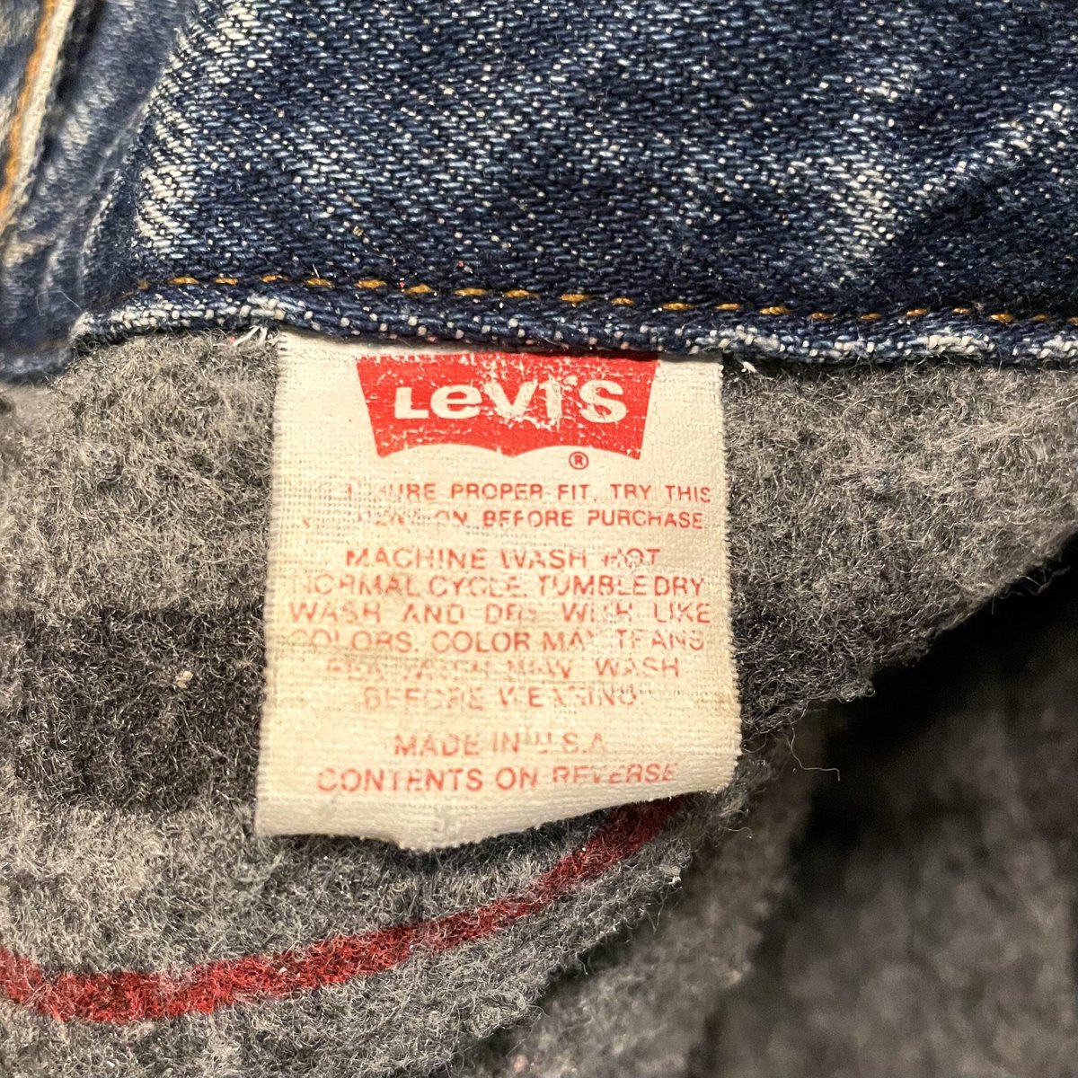 80s Levi's 70506-0316 デニムジャケット サイズ38 ブランケット