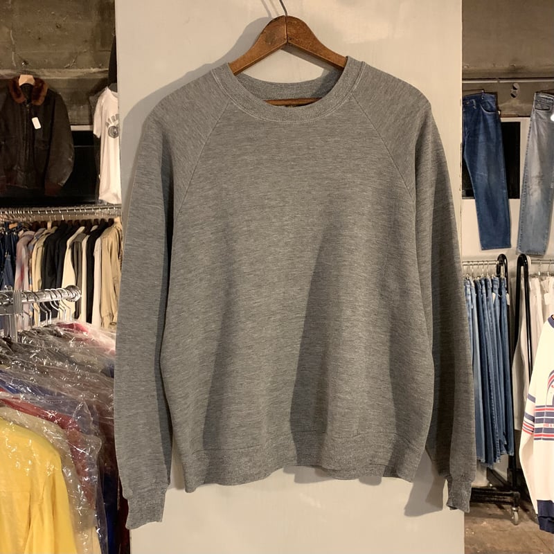 70s JERZEES L/S 無地スウェット ラグランスリーブ USA製 グレー 70s JERZEES L/S 無地スウェット ラグランスリーブ USA製 グレー