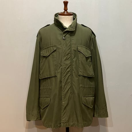 80s　US MILITARY　M-65 FIELD JACKET　3rd Type　フィールドジャケット　Size L-S　ブラスジップ　ミリタリージャケット　1980年　(S4977)