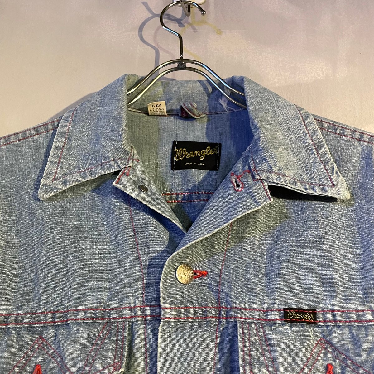 70s Wrangler シャンブレージャケット USA製 Size 38 ラングラー 70s Wrangler シャンブレージャケット USA製 Size 38 ラングラー