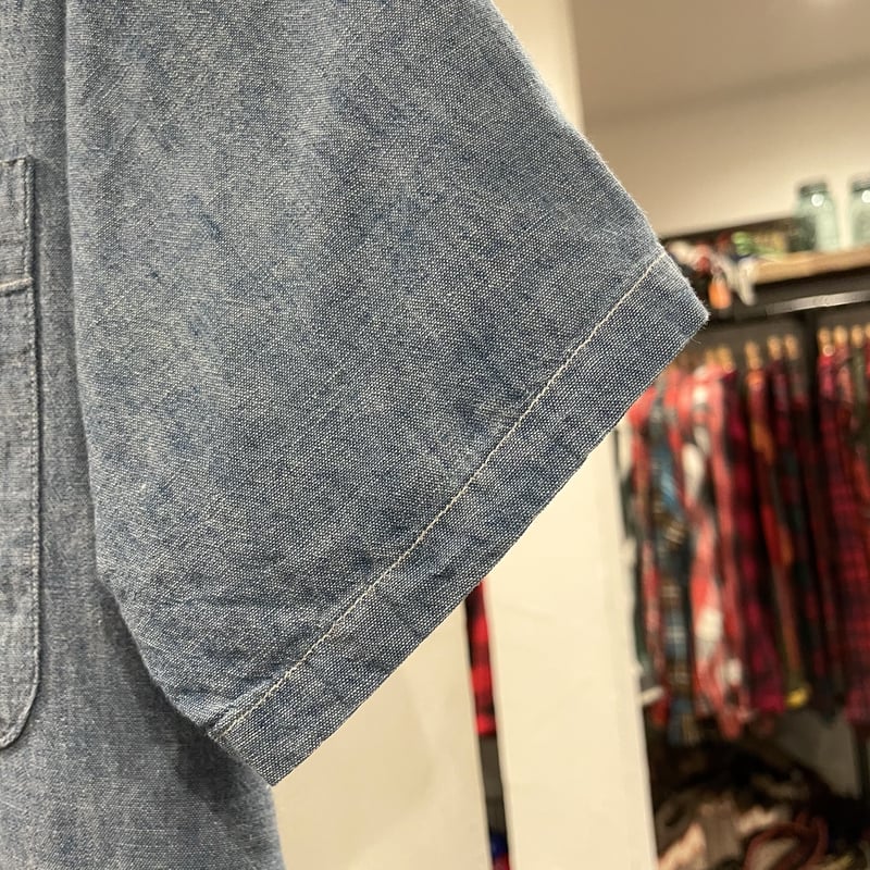 50s BIGMAC ビッグマック シャンブレーシャツ 80s USA製 BIGMACビッグマック 半袖 シャンブレーシャツ M