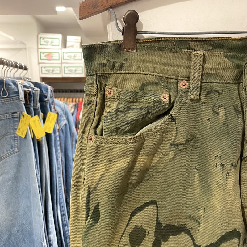 Levi's 501 90年代 リーバイス501 後染め 迷彩柄 USA製 1998年 (S0