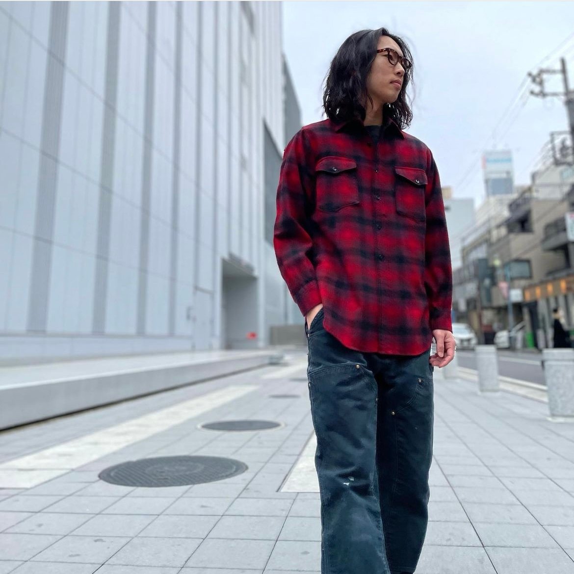 50s PENDLETON ウールチェックシャツ ペンドルトン オンブレチェック 50s PENDLETON ウールチェックシャツ ペンドルトン オンブレチェック