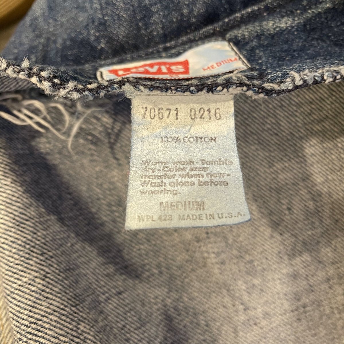Levis 70671-0216 70s USA製 デニムブッシュジャケット オレンジ Levis 70671-0216 70s USA製 デニムブッシュジャケット オレンジ