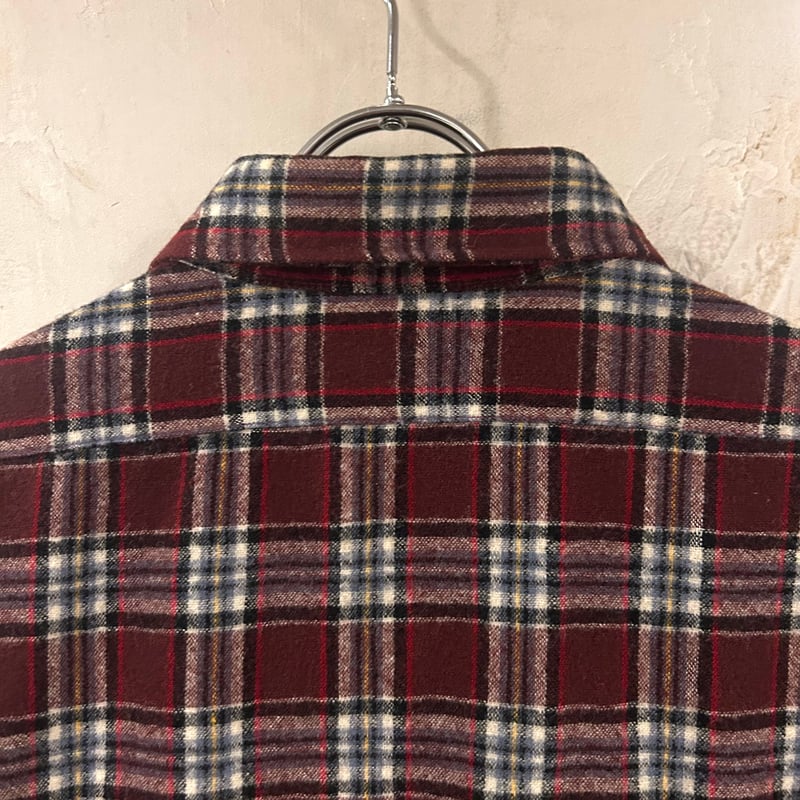 70s PENDLETON ウールチェックシャツ ペンドルトン Size L USA製 (S3