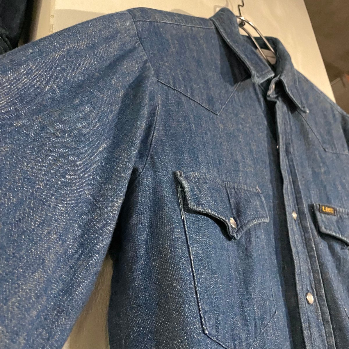 リー 70s 70年代 USA製 希少 ウエスタン デニム シャツ ジャケット 70s USA製 Leeリー デニム シャツジャケット M-L - Sixpacjoe