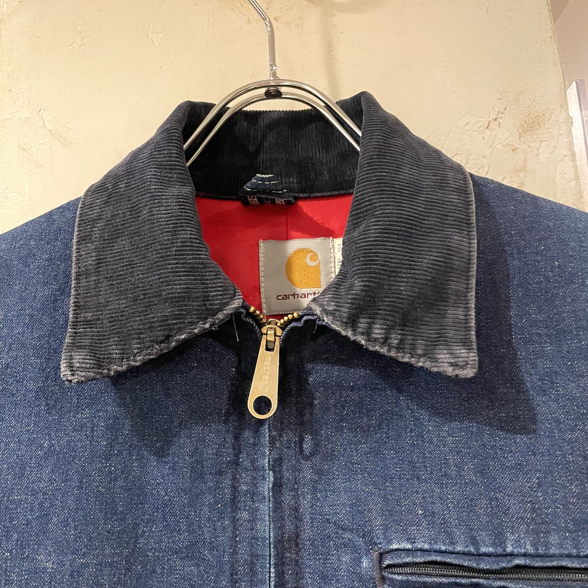 Carhartt (カーハート)デニムデトロイトジャケット　USA製　フード付 fit=scale-down,w=1200