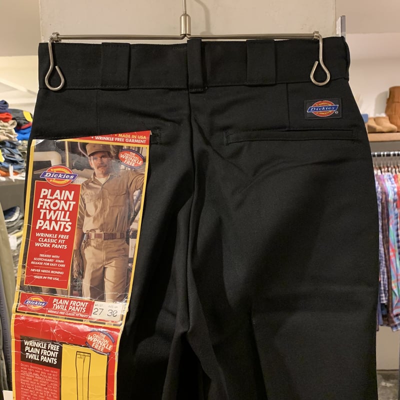 90s Dickies ワークパンツ ディッキーズ ブラック USA製 DEADSTOCK (