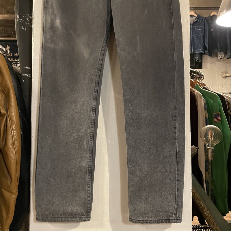 80s Levi's 505 0253 後染め ブラックデニム パンツ 30×30½ USA製...