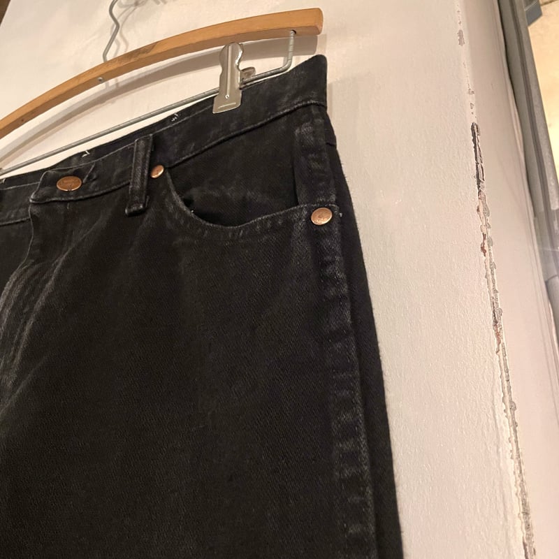 Wrangler 13MWZWK ブラックデニム パンツ 31×32 ラングラー (S3464...