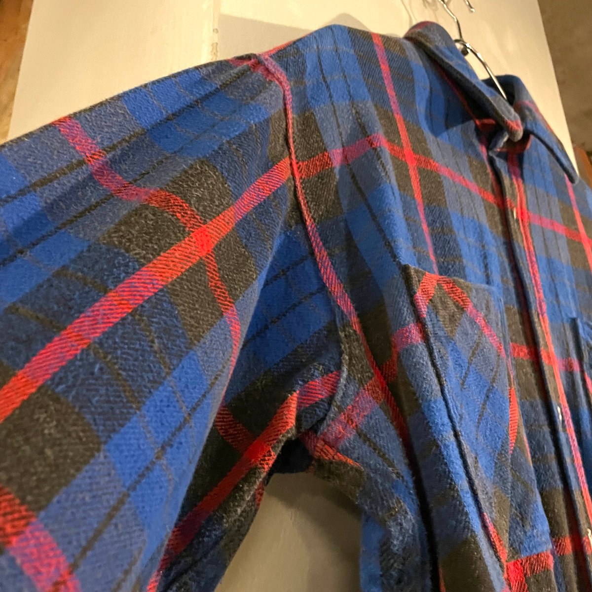 80s BIG MAC × ST JOHN'S BAY L/S ネルシャツ USA製 Size