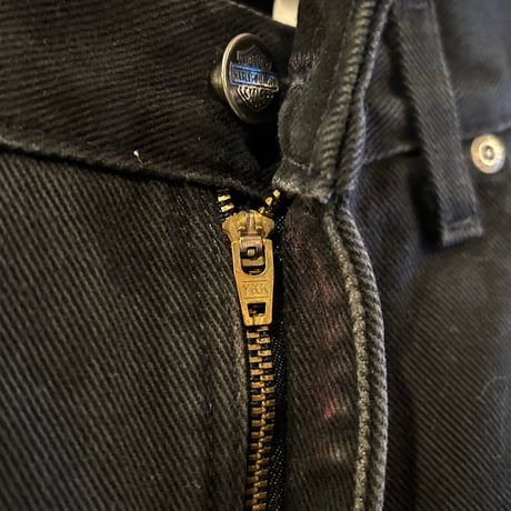 Harley-Davidson　ブラックデニム　ハーレーダビッドソン　32×32　USA製　(S3995)