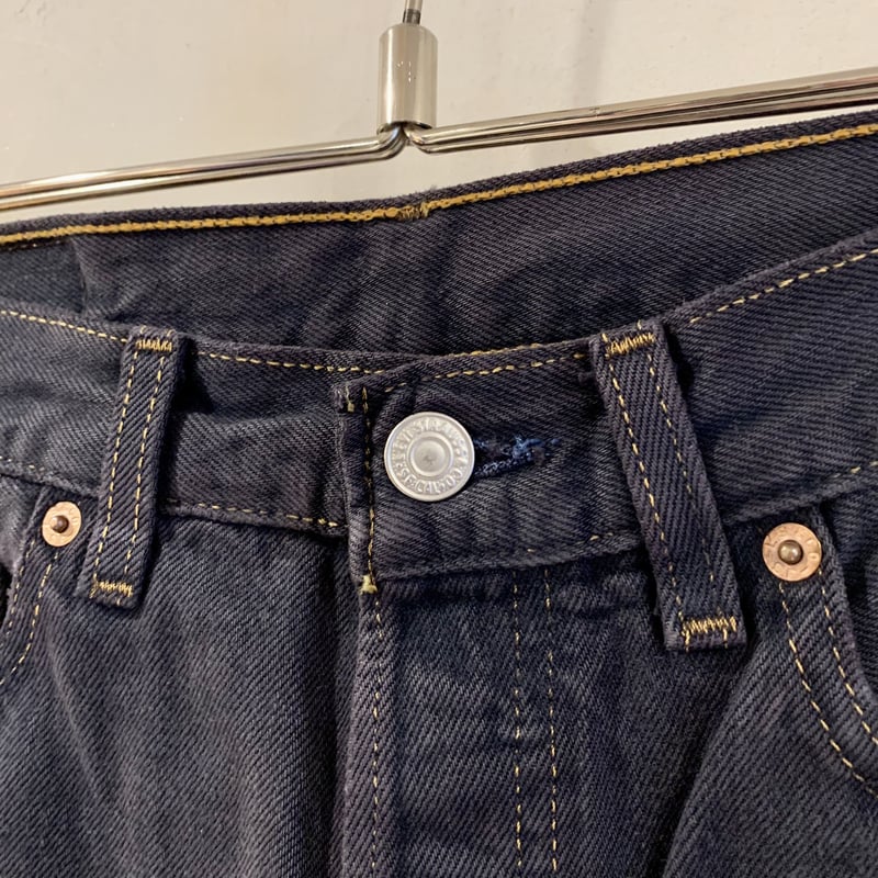 90s Levi's 501 後染めブラックデニム ボタン裏511 USA製 1996年 90s Levi's 501 後染めブラックデニム ボタン裏511 USA製 1996年