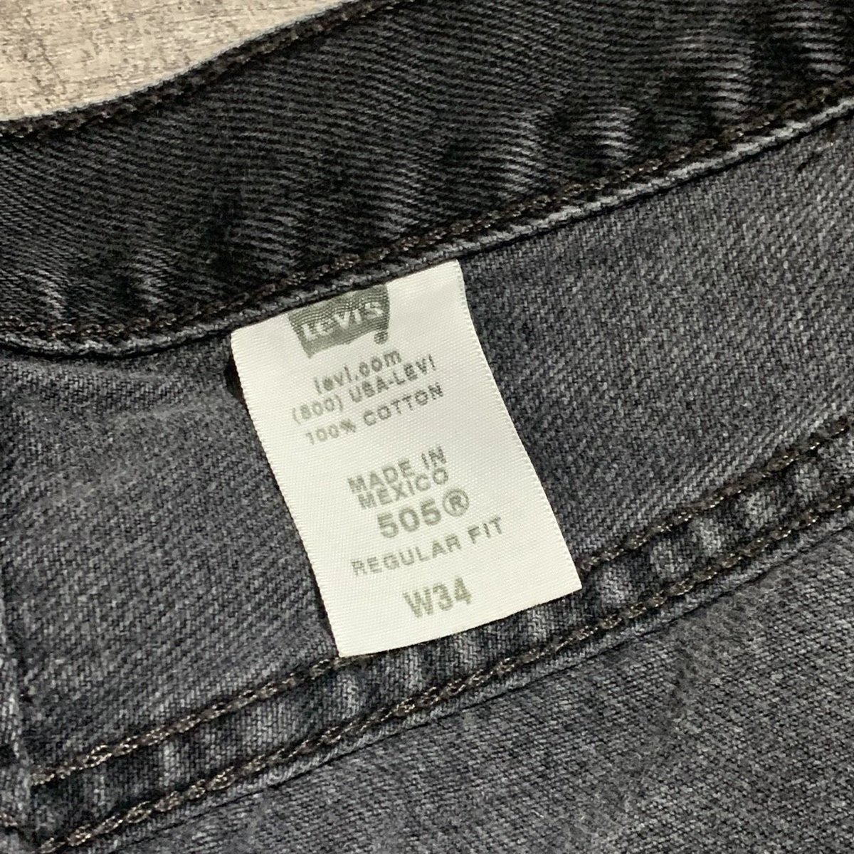 Levi's 505　ブラックデニム ハーフパンツ W38 黒 メキシコ製 美品 Levi's 505 ブラックデニム ハーフパンツ W38 黒 メキシコ製 美
