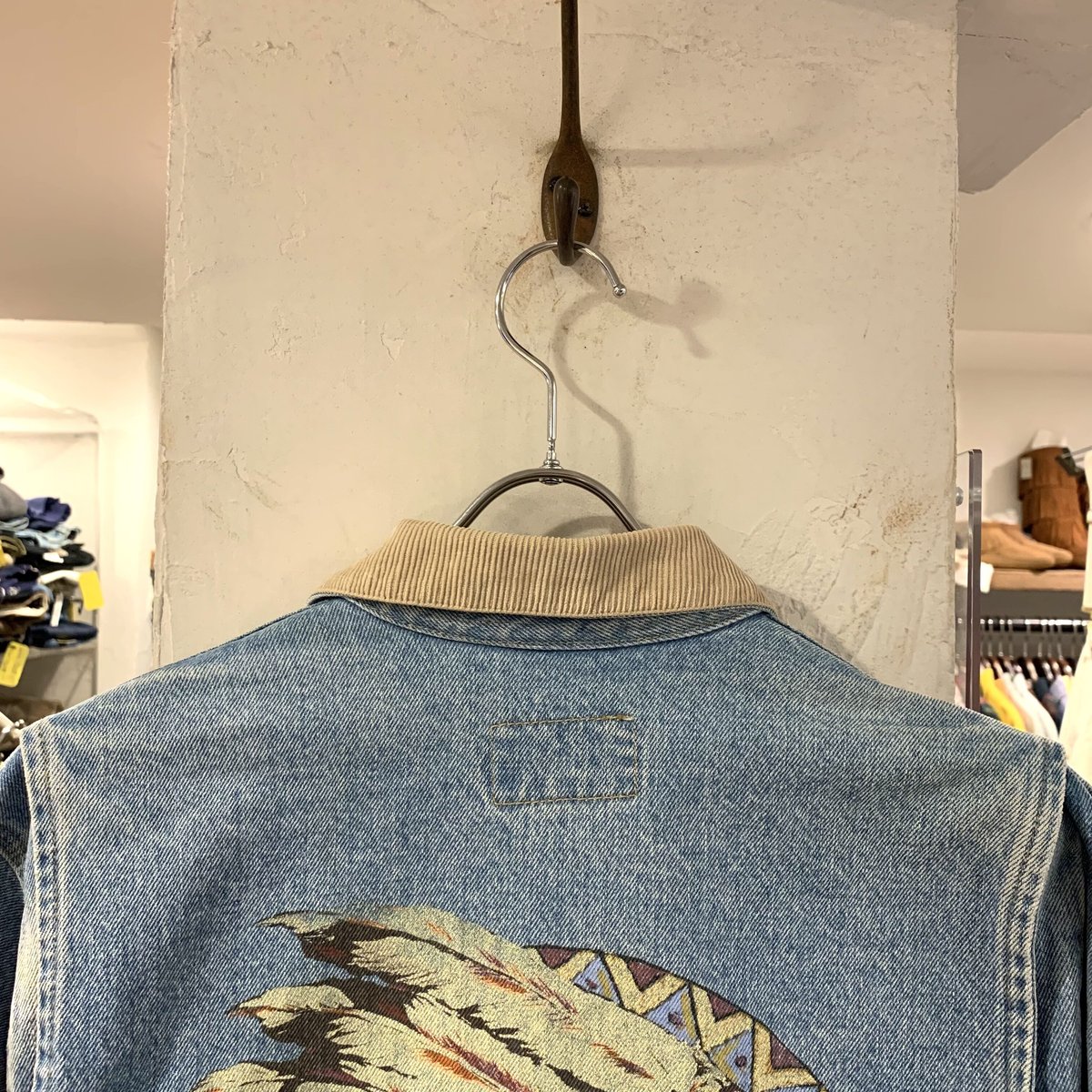 80s POLO RALPH LAUREN デニムジャケット インディアンヘッド 白 80s POLO RALPH LAUREN デニムジャケット インディアンヘッド 白