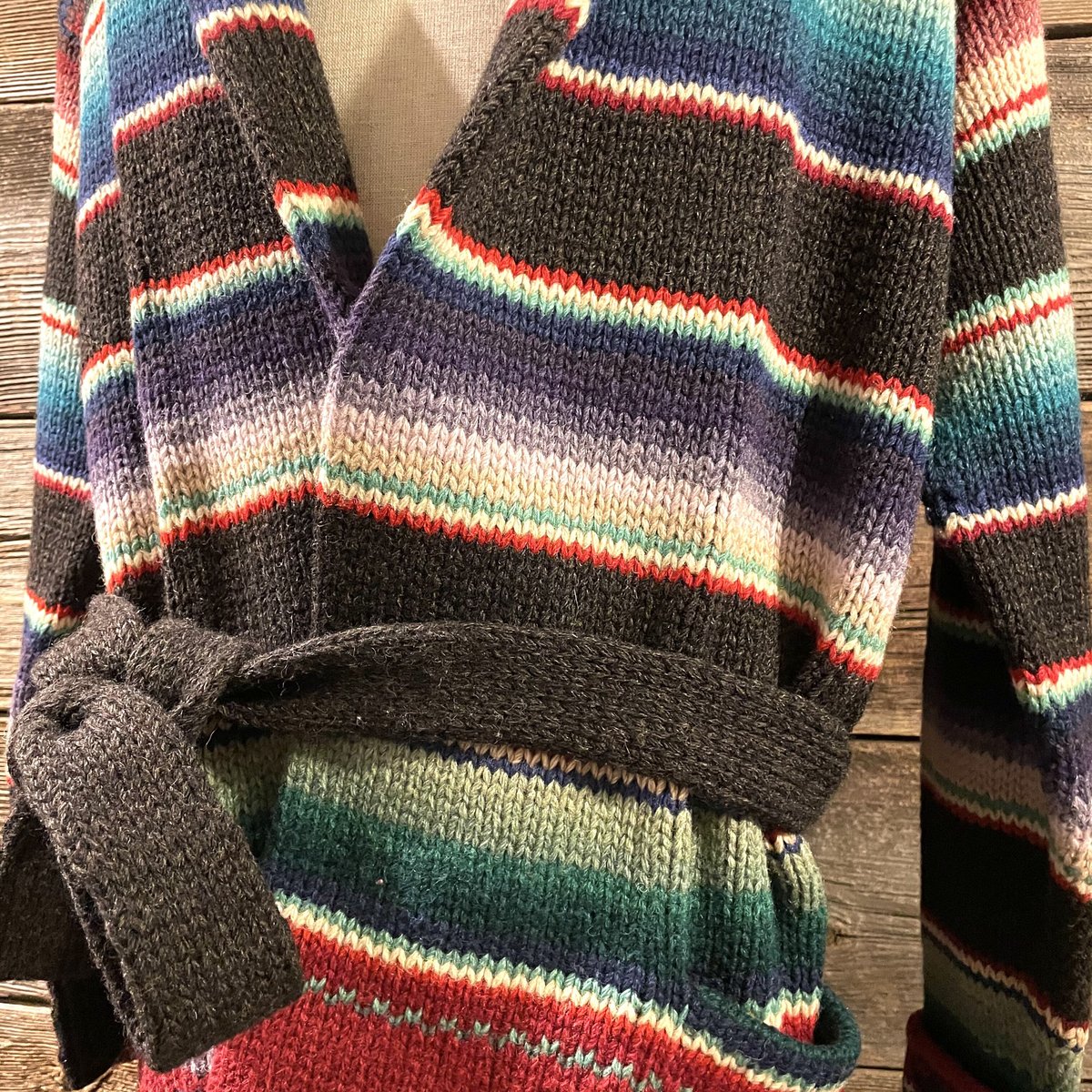 RALPH LAUREN 90s ネイティブ柄 ショールカラー ウールニット RALPH LAUREN 90s ネイティブ柄 ショールカラー ウールニット