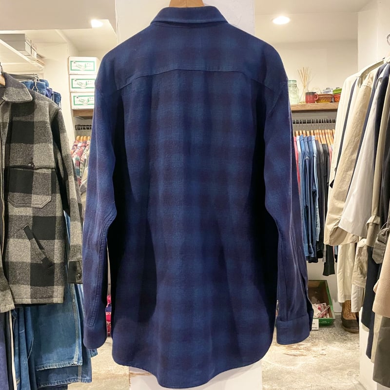 PENDLETON 00s オンブレチェック ウールシャツ ペンドルトン (S0398) |