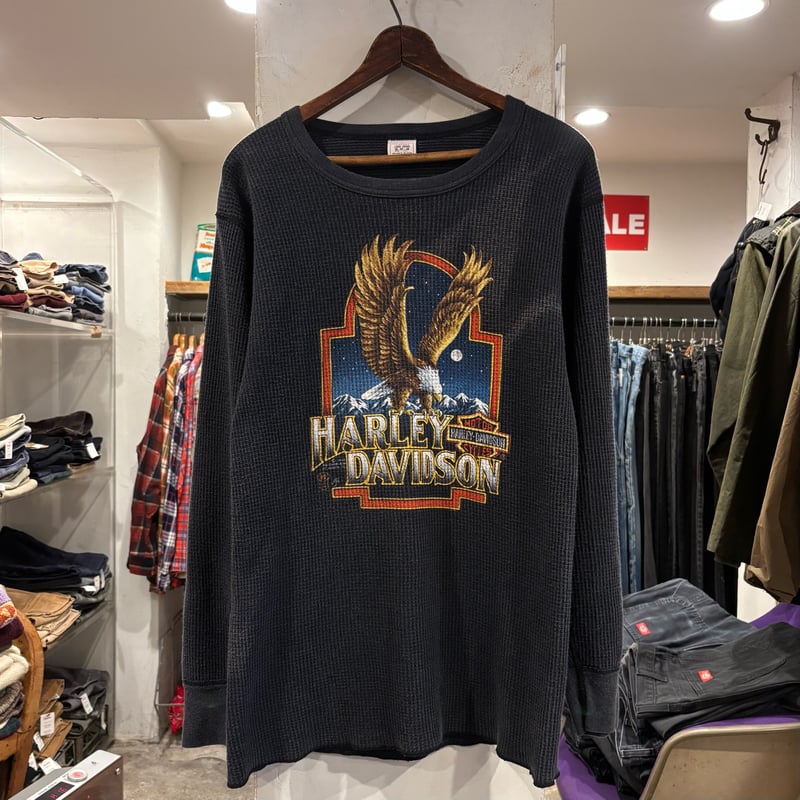 K*n様 3D EMBLEM 80s XL ブラック 80s 3D EMBLEM HARLEY-DAVIDSON S/S Tシャツ ハーレーT US