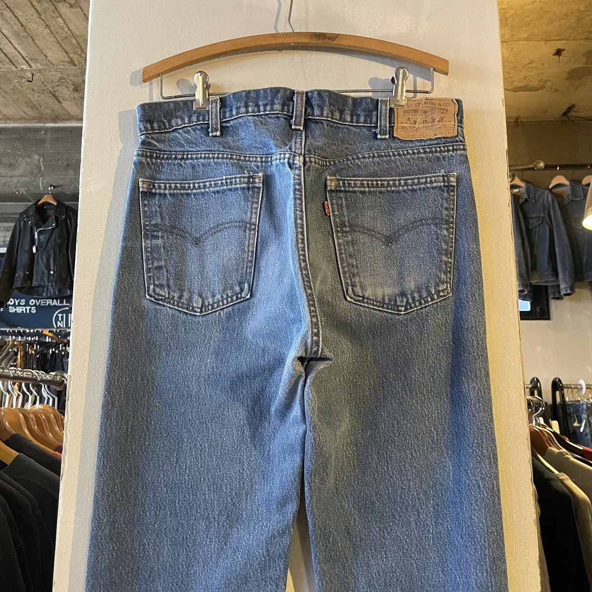 80s Levi's 20505 0217 デニムパンツ 34×34 USA製 裾チェーンステ 80s Levi's 20505 0217 デニムパンツ 34×34 USA製 裾チェーンステ