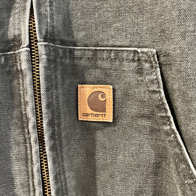 Carhartt カーハート モスグリーン アクティブジャケット 企業ロゴ Carhartt カーハート モスグリーン アクティブジャケット 企業