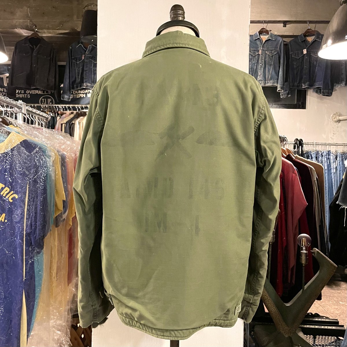 80s~ US NAVY A-2 DECK JACKET バックステンシル デッキ 80s~ US NAVY A-2 DECK JACKET バックステンシル デッキ