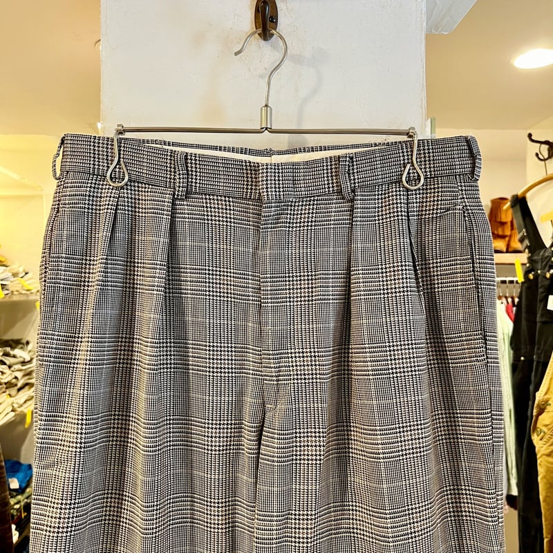POLO by Ralph Laure グレンチェック 千鳥格子柄 タック入り