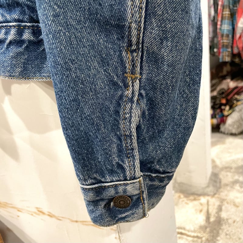 80年代 Levi's 70411-0816 デニムジャケット USA製 Levis 70411-0816 80s USA製 デニムジャケット ネル生地ライナー