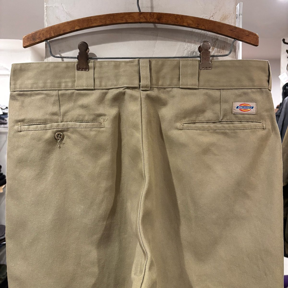 90s ビンテージ Dickies 874 ワークパンツ 34×30 白 USA デッドストックDickiesディッキーズ874チノパンツ 白 マチ付き
