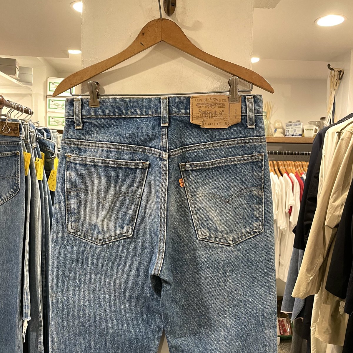 80sリーバイスLevi's20517-0217オレンジタグ517 ブーツカット - デニム