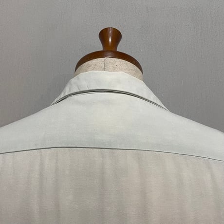 50s　NAT NAST　S/S VINTAGE BOWLING SHIRT　レーヨン　USA製　ミリタリー　ボウリングシャツ　スーベニア　USMC　(S5731)