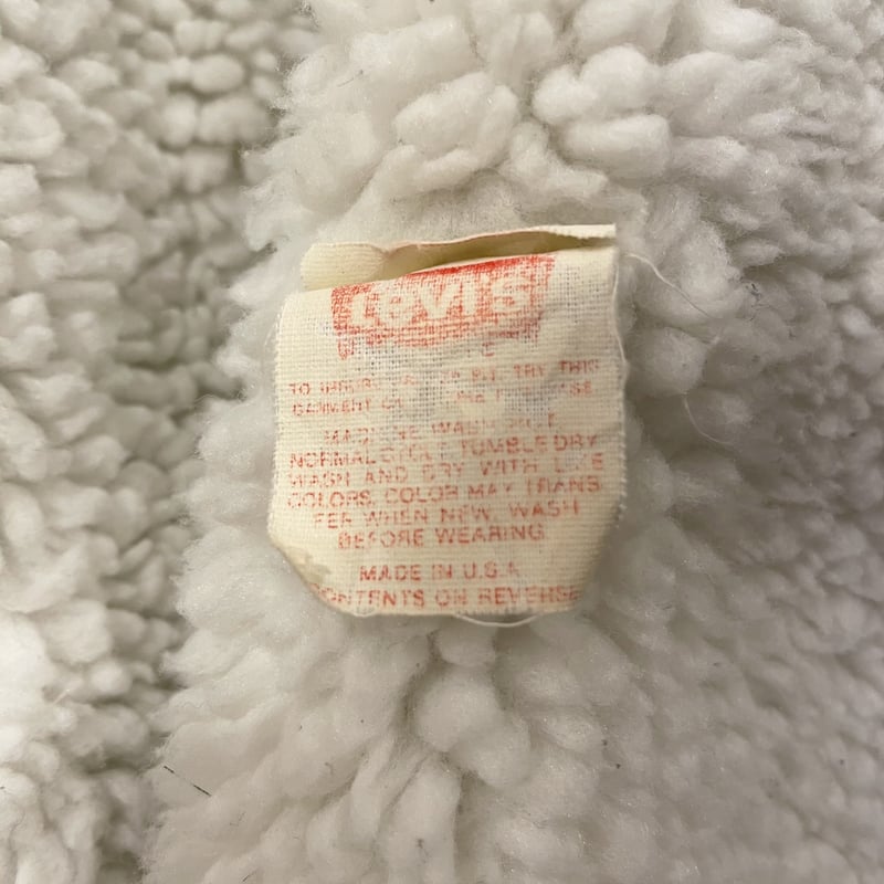 Levis 70608-0218 80s USA製 デニムボアジャケット リーバイス Levis 70608-0218 80s USA製 デニムボアジャケット リーバイス