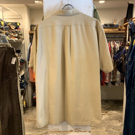 90s　Polo by Ralph Lauren　S/S オープンカラーシャツ　ラルフローレン　シルクコットン　CALDWELL　(S3595)