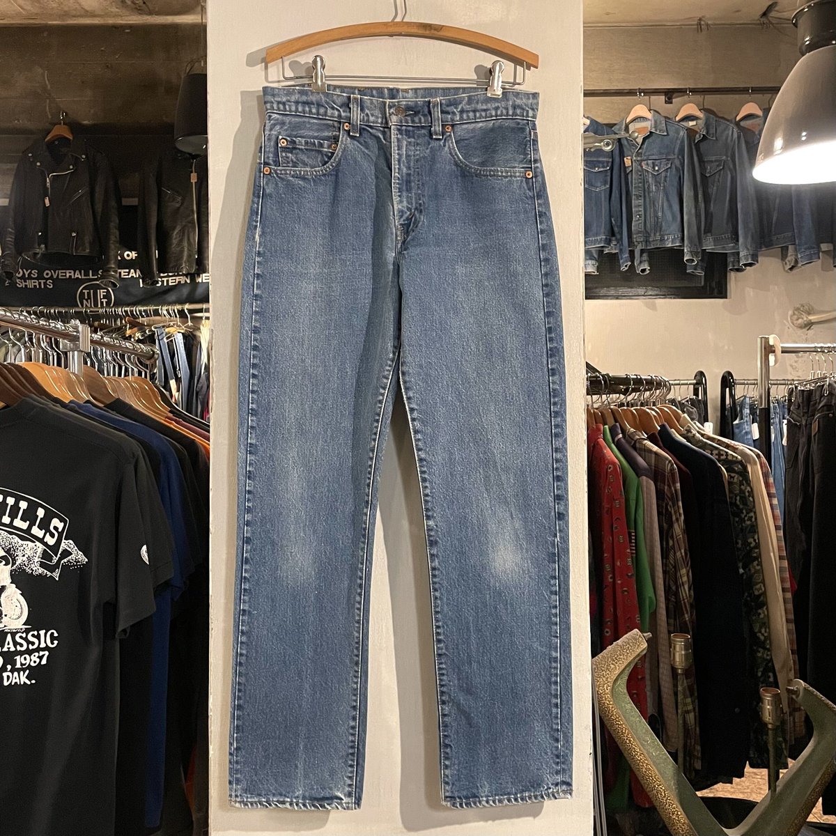 80s Levi's 505 0217 デニムパンツ 31×30 黒カン 内股シングル 80s Levi's 505 0217 デニムパンツ 31×30 黒カン 内股シングル