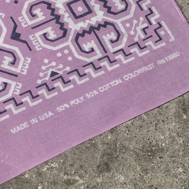 Bandana ヴィンテージバンダナ ライトニング USA製 ラベンダー 181 | DUFF