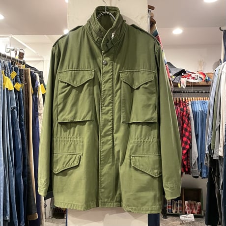 70s　US MILITARY　M-65 Field Jacket　3rdタイプ　ブラスジップ　フィールドジャケット　1972年　ミリタリージャケット　(S1736)
