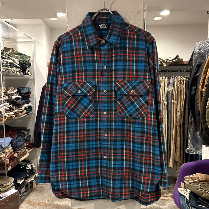 80s Woolrich L/Sネルシャツ ウールリッチ コットンシャツ 80s Woolrich L/Sネルシャツ ウールリッチ コットンシャツ