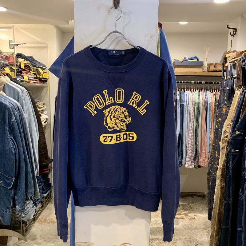 POLO RALPH LAUREN L/S スウェットシャツ 両V ヴィンテージスウェット