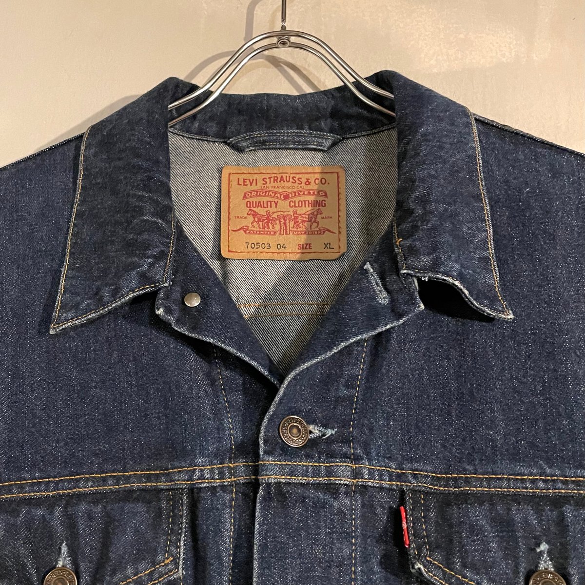 90s~ Levi's 70503 04 デニムジャケット Size XL 4ポケ ユーロ リ