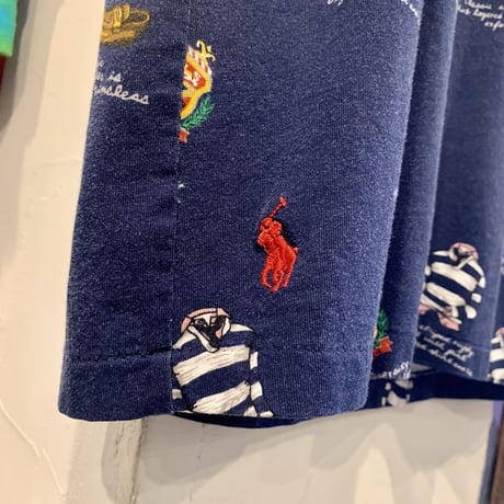 POLO RALPH LAUREN　ショートスリーブTシャツ　総柄　ラルフローレン　(S2450)